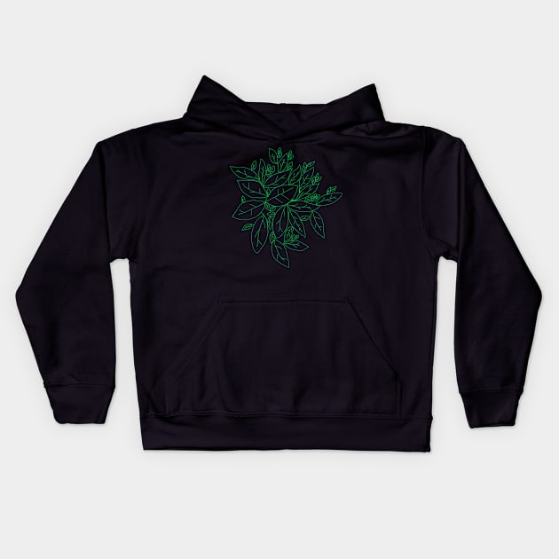 Flower Art Kids Hoodie by My Artsam